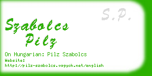 szabolcs pilz business card